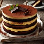 torta senza glutine al cioccolato e crema pasticcera per un dessert classico