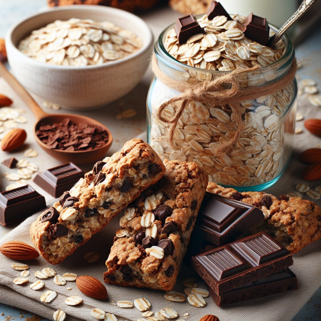 biscotti senza glutine alla farina di avena e cioccolato per uno snack dolce e nutriente