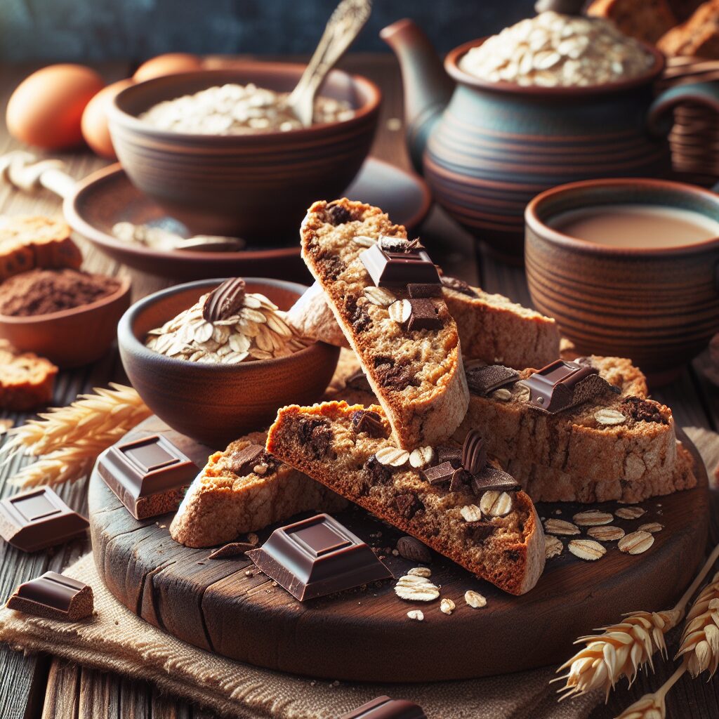 biscotti senza glutine alla farina di avena e cioccolato per colazioni nutrienti e golose