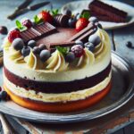 torta senza glutine alla vaniglia e cioccolato per un dolce classico e senza tempo