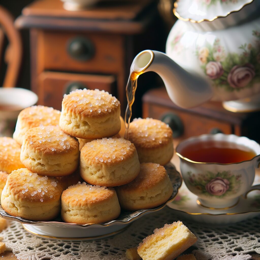 biscotti senza glutine al burro e zucchero di canna per tea time dolce