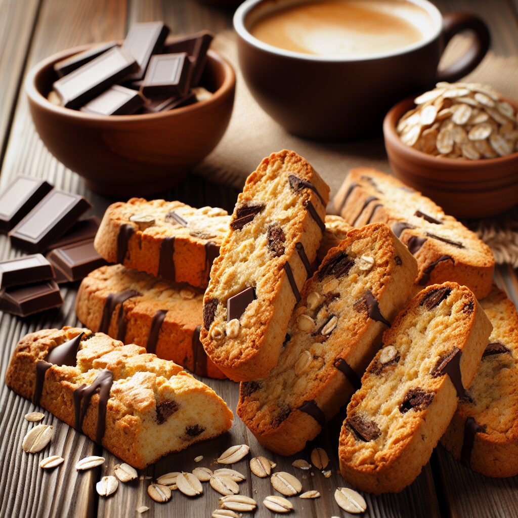 biscotti senza glutine alla farina di avena e cioccolato per snack golosi