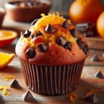 muffin senza glutine al cioccolato e arancia per snack golosi