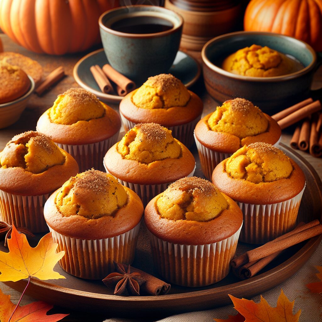 muffin senza glutine alla zucca e noce moscata per colazioni autunnali