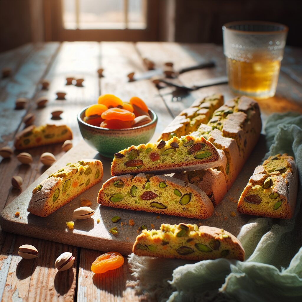 biscotti senza glutine al pistacchio e albicocca per uno snack estivo e nutriente