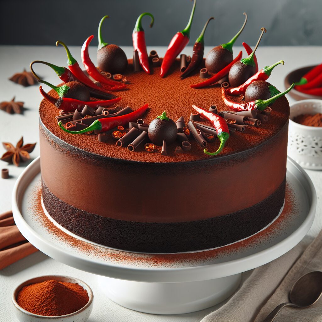 torta senza glutine al cioccolato e peperoncino per dessert piccanti