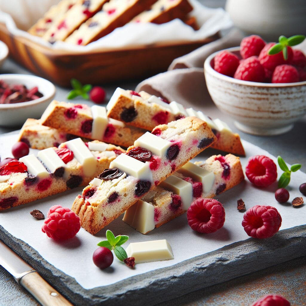 biscotti senza glutine al cioccolato bianco e frutti rossi per merende dolci e acidule