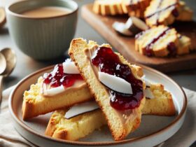 biscotti senza glutine al burro di cocco e marmellata per uno snack dolce e confortevole