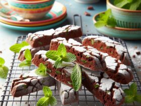 biscotti senza glutine al cioccolato e menta per merende rinfrescanti