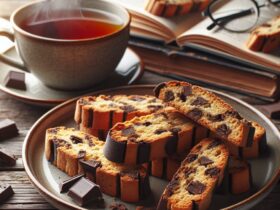 biscotti senza glutine al tè nero e cioccolato per una merenda energizzante