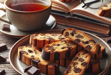 biscotti senza glutine al tè nero e cioccolato per una merenda energizzante