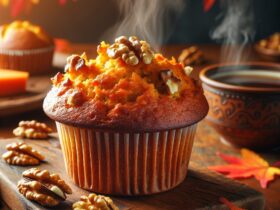 muffin senza glutine alla carota e noce per colazioni autunnali