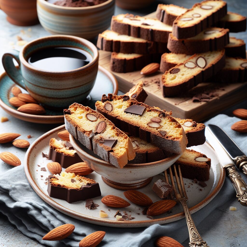 biscotti senza glutine alla farina di mandorle e cioccolato per dolci delicati