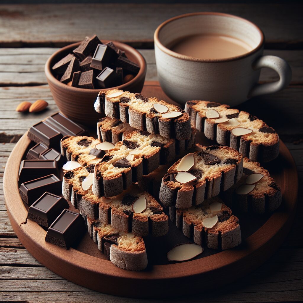 biscotti senza glutine alla farina di mandorle e cioccolato per merende delicate