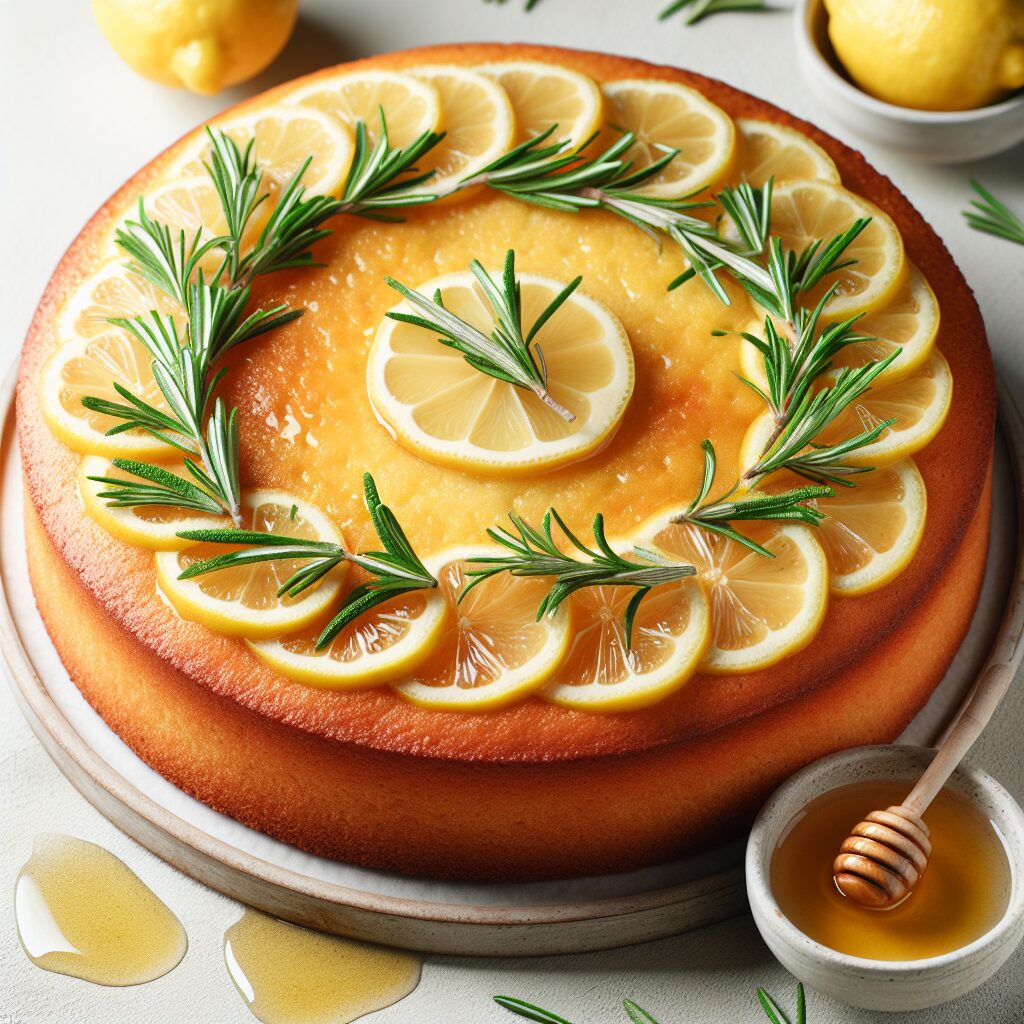 torta senza glutine al limone e rosmarino per dolci estivi