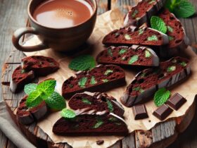 biscotti senza glutine al cioccolato e menta per merende rinfrescanti