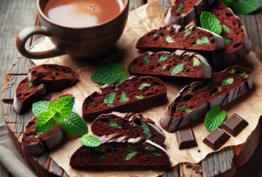 biscotti senza glutine al cioccolato e menta per merende rinfrescanti