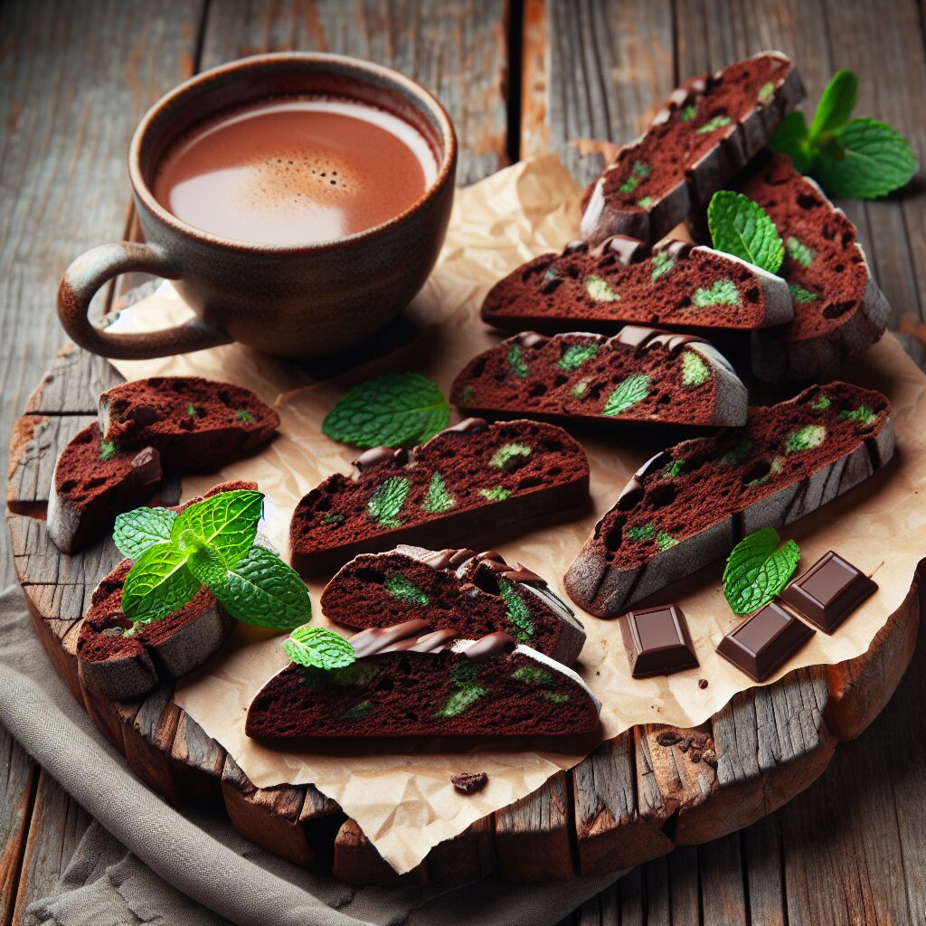 biscotti senza glutine al cioccolato e menta per merende rinfrescanti