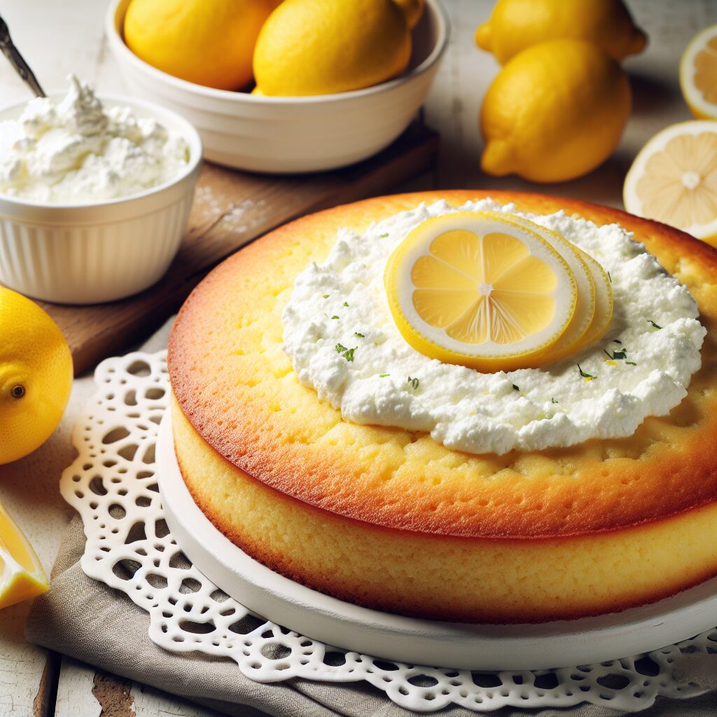 torta senza glutine al limone e ricotta per dolci leggeri e freschi