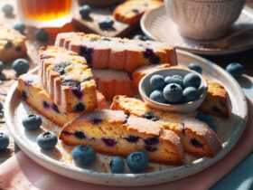 biscotti senza glutine alla farina di cocco e mirtilli per snack estivi