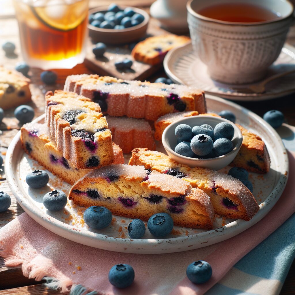 biscotti senza glutine alla farina di cocco e mirtilli per snack estivi