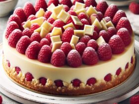 torta senza glutine ai lamponi e cioccolato bianco per dolci eleganti