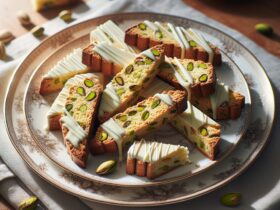 biscotti senza glutine al pistacchio e cioccolato bianco per merende lussuose