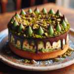 torta senza glutine alla crema di pistacchio e cioccolato per dolci siciliani