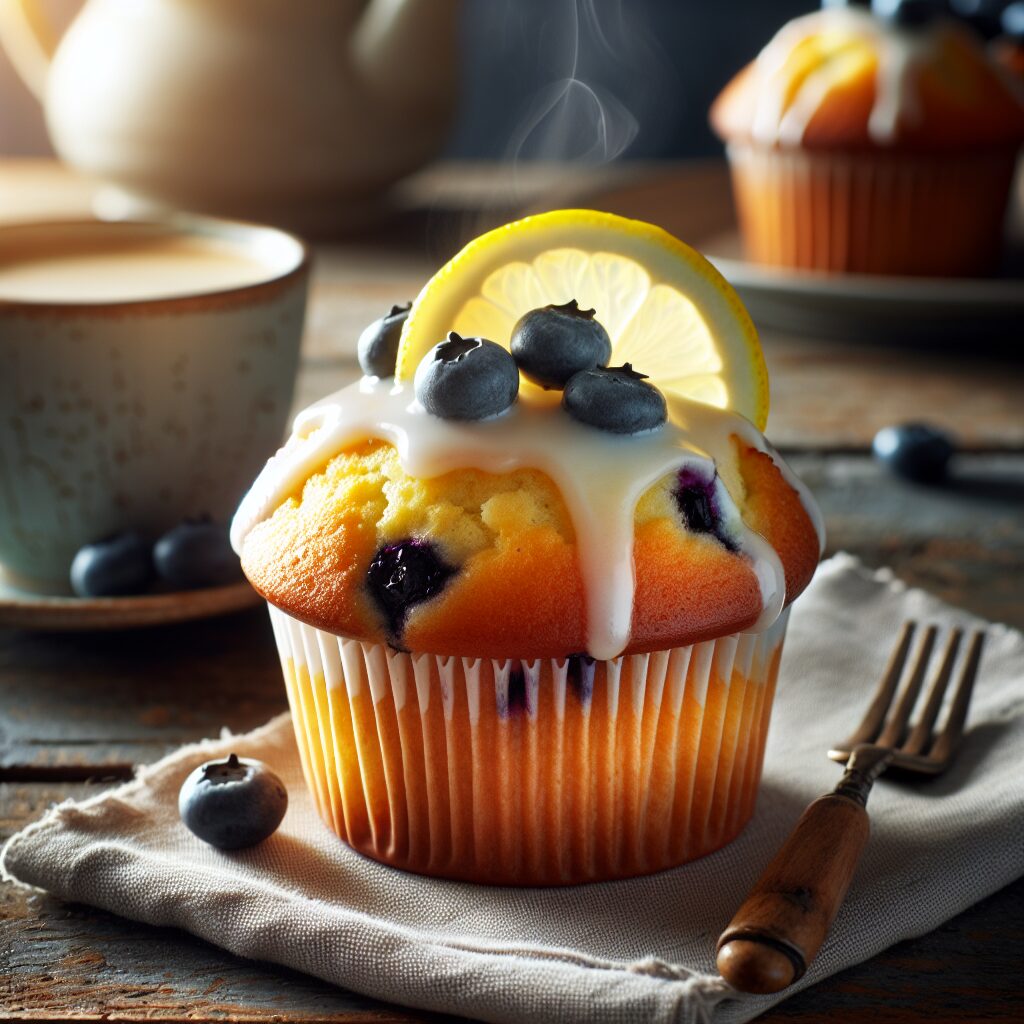 muffin senza glutine ai mirtilli e limone per colazioni dolci e rinfrescanti