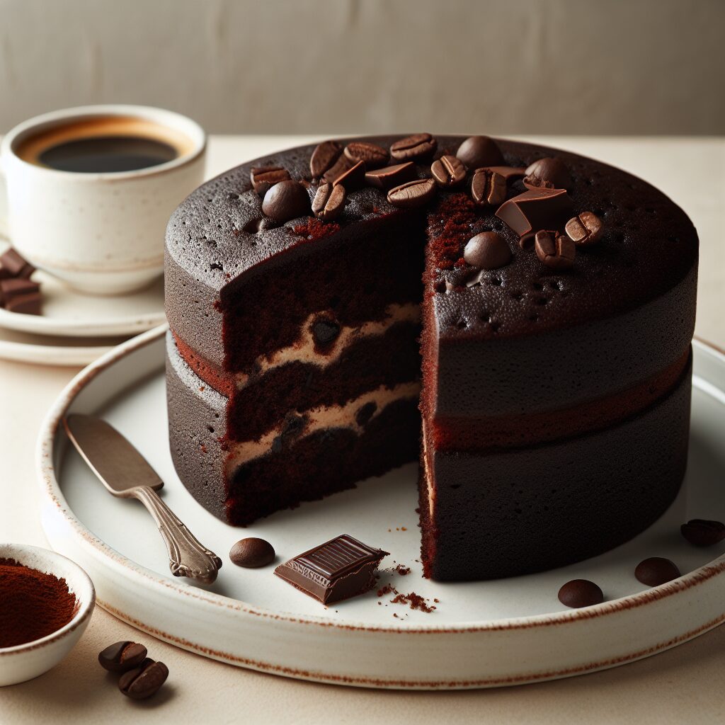 torta senza glutine al caffè e cioccolato per amanti del caffè