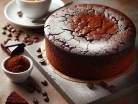 torta senza glutine al cioccolato e caffè per amanti dell'espresso