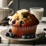 muffin senza glutine al buttermilk e mirtilli per colazioni americane