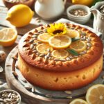 torta senza glutine al limone e semi di girasole per dolci estivi