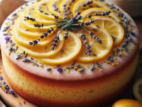 torta senza glutine al limone e lavanda per dolci aromatici