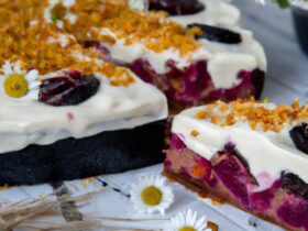 torta senza glutine ai frutti di bosco e yogurt per un dessert leggero e salutare