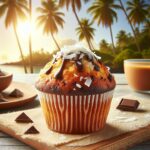 muffin senza glutine al cocco e cioccolato per una colazione golosa e tropicale