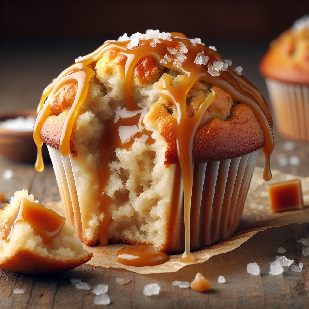 muffin senza glutine al caramello salato per colazioni golose