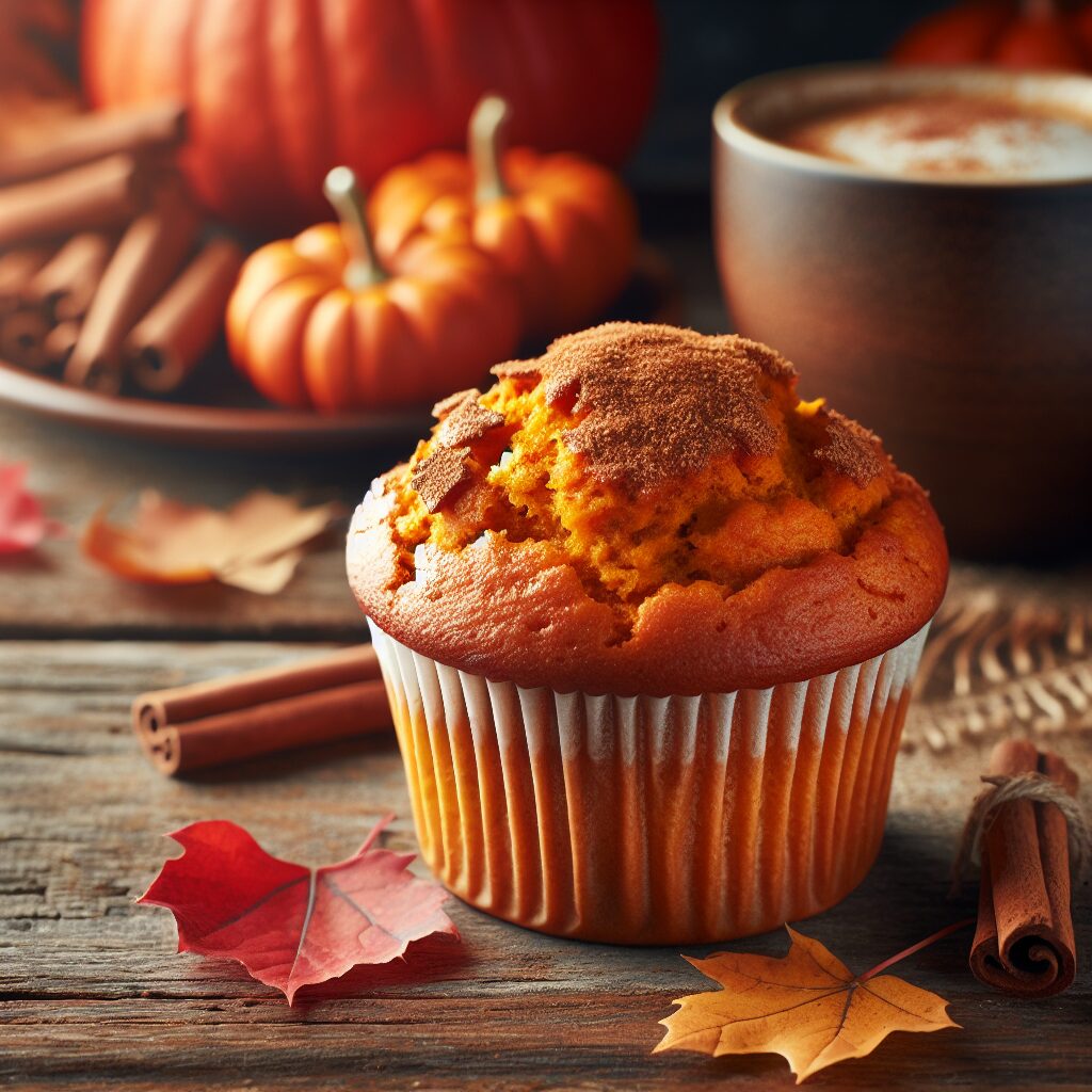 muffin senza glutine alla zucca e cannella per colazioni autunnali