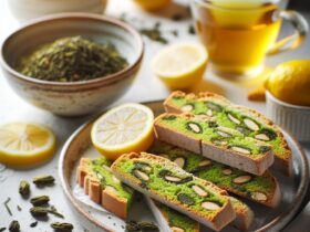 biscotti senza glutine al tè verde e limone per una merenda salutare e rinfrescante