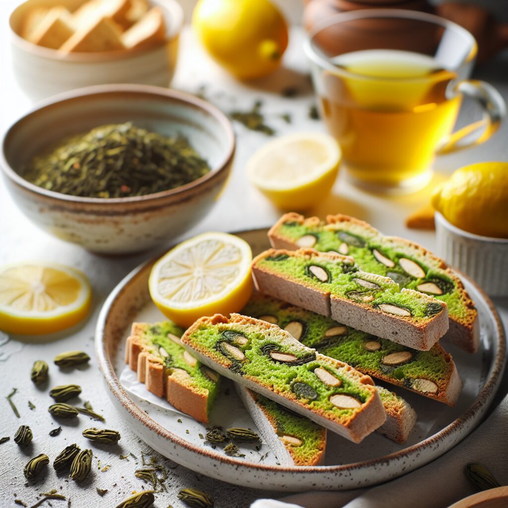 biscotti senza glutine al tè verde e limone per una merenda salutare e rinfrescante