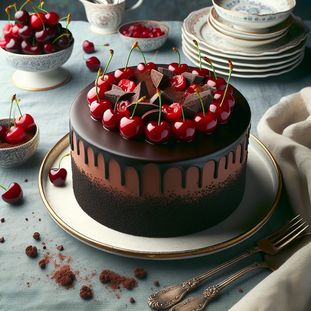 torta senza glutine al cioccolato e amarene per dessert intensi