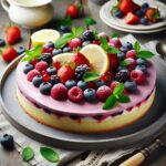 torta senza glutine ai frutti di bosco e limone per un dessert estivo leggero