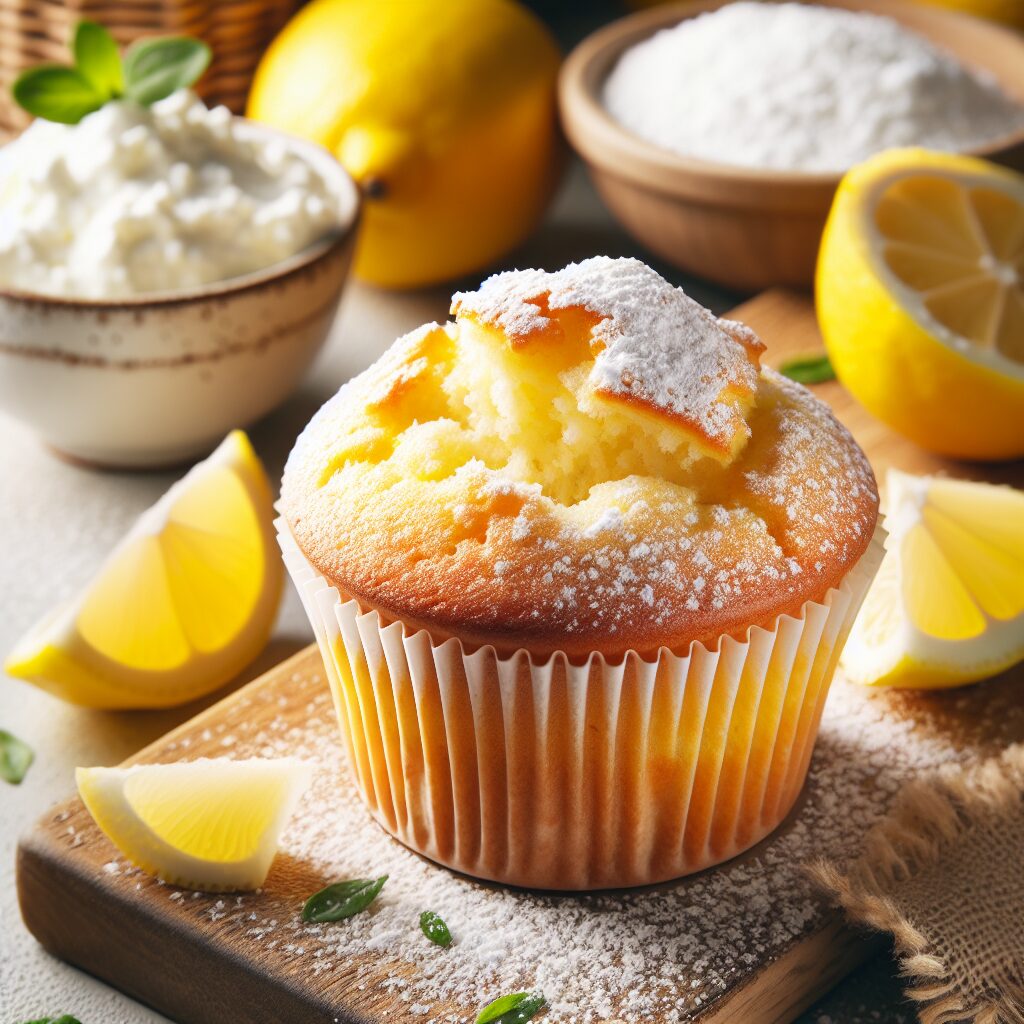 muffin senza glutine al limone e ricotta per colazioni leggere