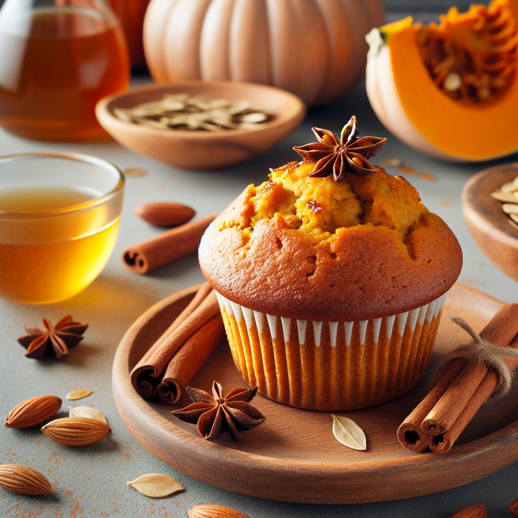 muffin senza glutine alla zucca e spezie per colazioni speziate