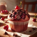 muffin senza glutine al cioccolato e ciliegie per colazioni estive golose