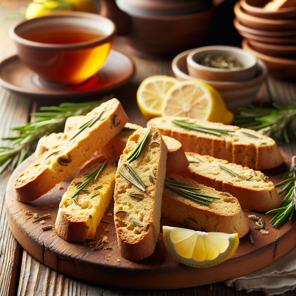 biscotti senza glutine al limone e rosmarino per uno snack aromatico e fresco