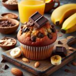 muffin senza glutine alla banana e cioccolato per colazioni golose