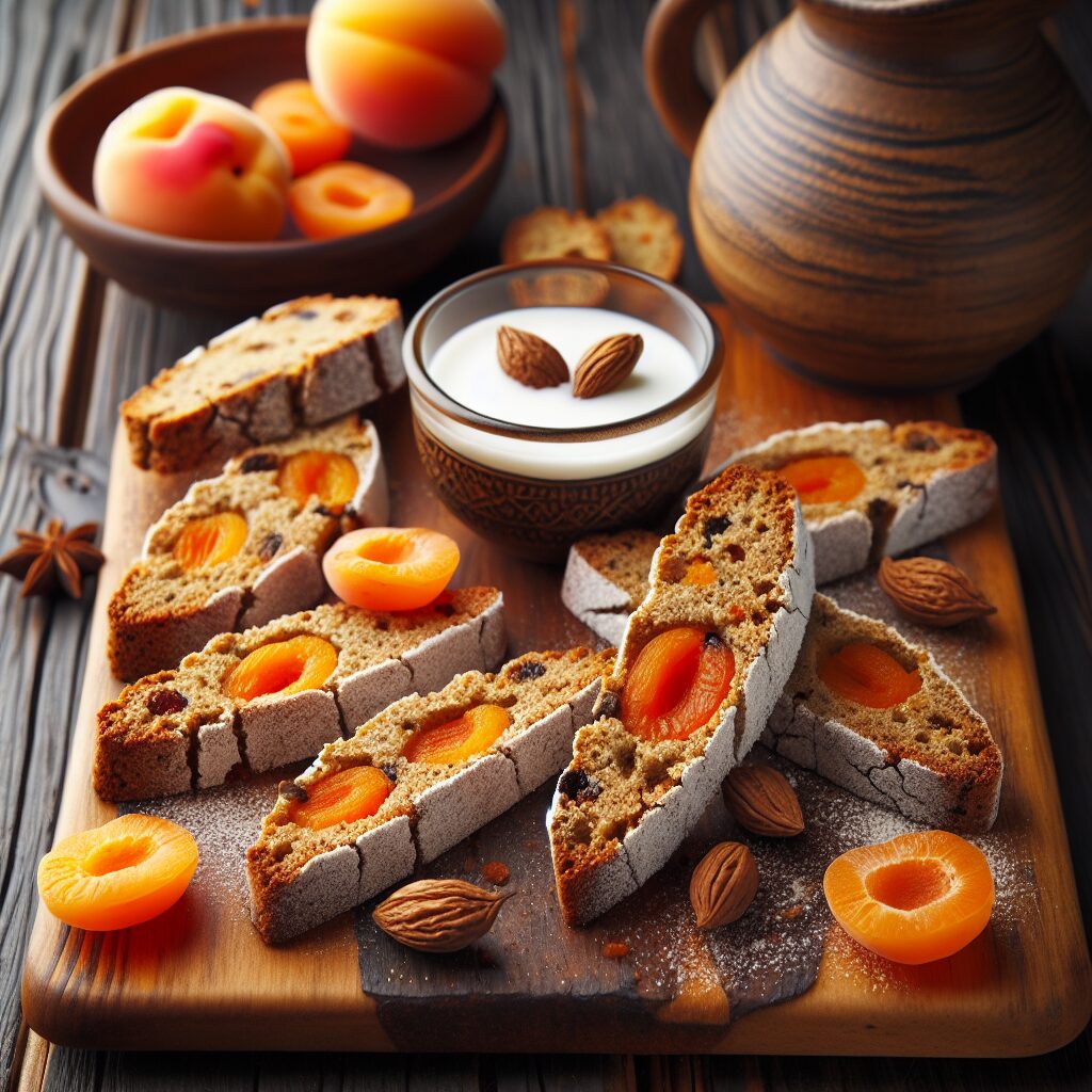 biscotti senza glutine alla farina di teff e albicocche per snack salutari