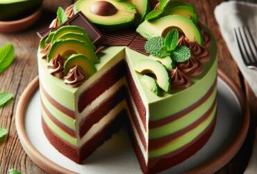 torta senza glutine alla crema di avocado e cioccolato per dolci vegani