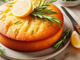 torta senza glutine al limone e rosmarino per dolci estivi